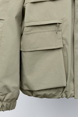 PARKA CORTA BOLSILLOS / Khaki - Zara фото 10