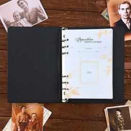 Родословная книга со встроенной флешкой 16 Gb «Семейная летопись», 17.5×23 см..