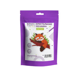 Кристальная (алмазная) мозаика ФРЕЯ ALVM-107 магнит Красная панда 11.5 х 9.5 см