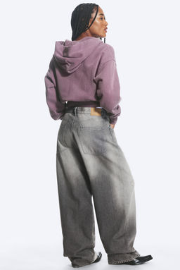 Vaqueros unisex de tiro medio y pernera baggy holgada Astro - H&m фото 3