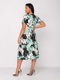 Платье женское кулирка "АГНИЯ" ЗЕЛЕНЬ