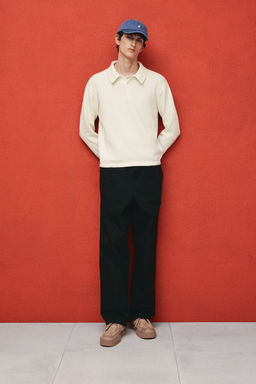 Polo de punto fino Loose Fit - H&m фото 3