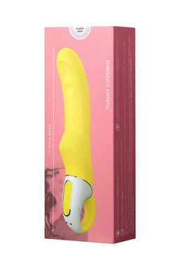 Нереалистичный вибратор Satisfyer Vibes Yummy Sunshine, силикон, желтый, 22,5 см.  фото 19
