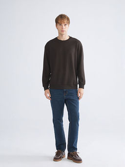 Bisiklet Yaka Erkek Sweatshirt