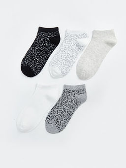 Desenli Kad?n Patik ?orap 5li