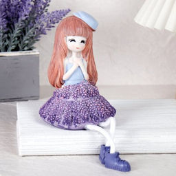 Цена за 2 шт. Фигурка Лаванда висячие ножки 2 штуки набор 22 см / 9639 /уп 48/ - Галеонтрейд фото 3