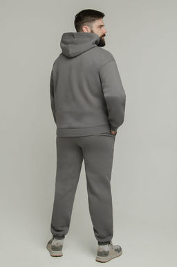 Арт. 69101 Костюм с брюками мужской с начесом 50-56 (4 шт) Цвет:серый - Идеал фото 5