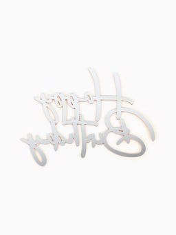 Набор декора для торта: топпер, корона, свеча