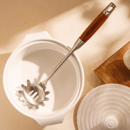 Ложка для спагетти SL Home «Рустик», 34×8.5 см, нержавеющая сталь, серебристая