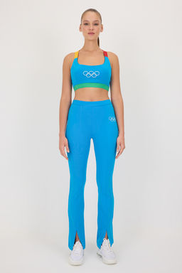 Mavi Olimpiyat Logo Bask?l? Orme Tayt TWOAW26TA00000 - Trendyolmilla фото 2