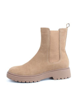 01-80158-G75-4 LT. BROWN Ботинки демисезонные женские (натуральная замша, байка) - Фабричный китай фото 5