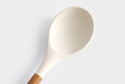 Ложка сервировочная, 32 см, силикон/дерево, молочный, Wenge - Anna lafarg фото 4