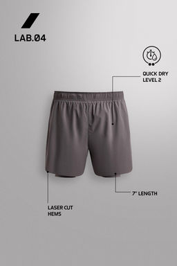 PANTALONES CORTOS RUNNING 2 EN 1 / Morado