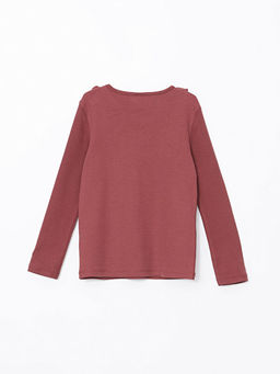 Bisiklet Yaka Dokulu K?z Bebek Ti??rt - Waikiki фото 3