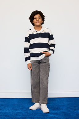 Polo Yaka _izgili Sweatshirt Erkek _ocuk - Defacto фото 2