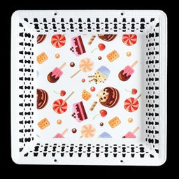 Поднос квадратный 26х3,5 см / JCA508 /уп 60/ - Галеонтрейд фото 5