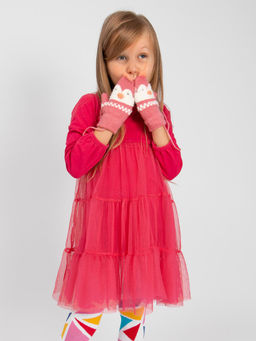 Варежки детские на шнурке Kim Lin  фото 3