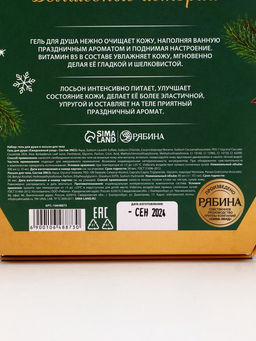 Подарочный набор новогодний Волшебные истории, гель для душа 300 мл и лосьон для тела 85 мл, URAL LAB