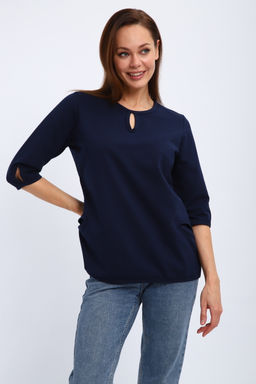 Кофта женская из футера 2-н Анфиса индиго