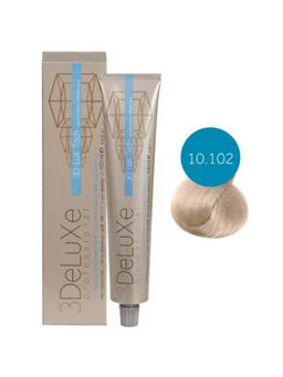 Краска для волос 10.102 3DELUXE PROFESSIONAL платиновый блонд пепельно-жемчужный