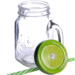 CL-7025G Кружка CALVE с крышкой и труб 400мл(х12) - Mayer&boch фото 2