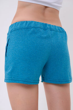 Шорты женские из кулирки Молодежные темно-голубой - Амадэль фото 4