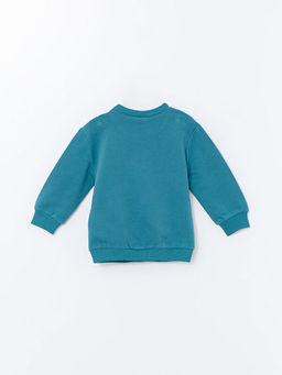 Bisiklet Yaka Bask?l? Erkek Bebek Sweatshirt - Waikiki фото 2