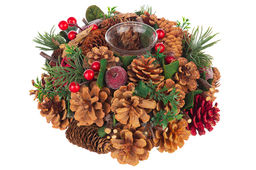 Новогоднее украшение подсвечник 22*22*11 см Тайна Рождества на 1 свечу, круг - Elan gallery фото 6