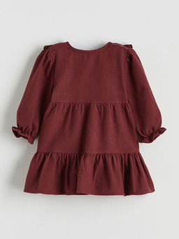 Fisto Detayl? D??meli K?z Bebek Elbise