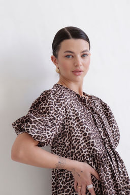 Martichelli Платье с анималистичным принтом  фото 2