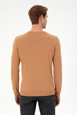 Мужской светло-коричневый свитер Неожиданная скидка в корзине - U.s. polo assn фото 5