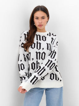 Джемпер женский MIST Knitwear, размер 48-50, белый