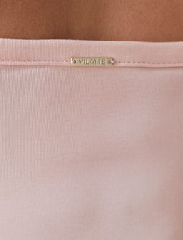 Топ с двуслойной зоной бра на бретелях из хлопка - Vilatte фото 2