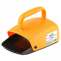 Марья (Maria) Комбайн (контейнер) плодосборник Кашалот для ягод, 25х15х16,4см, с заслонкой, пластик, цвет желтый (подходит для всех типов ягод) (Китай)