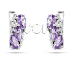 Серьги из серебра аметист, Свидание