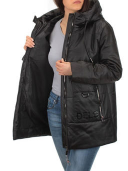 BM-1100 BLACK Куртка демисезонная женская АЛИСА (100 гр. синтепон) - Фабричный китай фото 7