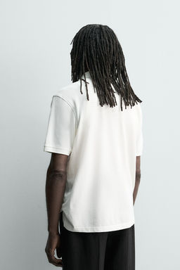 POLO PIQU? LAVADO AARON LEVINE X ZARA / Crudo  фото 3