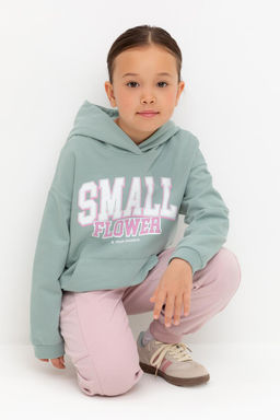 КР 302676/голубой прибой джемпер (худи) для дев
