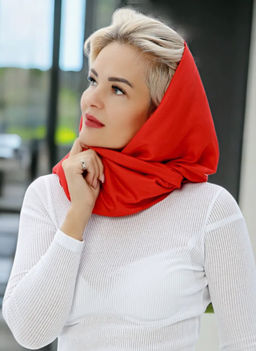 K13593 Платок 90/90 хлопок, вискоза КРАСНЫЙ