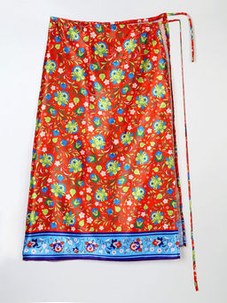 Карнавальный набор «Народная краса»: юбка р-р 40-48, воротник, повязка, цвет красный