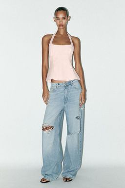 HALTER TOP WITH BOWS