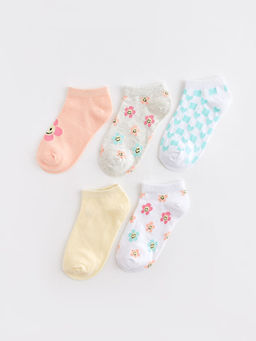 Desenli K?z ?ocuk Patik ?orap 5li