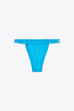 BRAIDED TIE-SIDE BIKINI BOTTOMS - Zara фото 7
