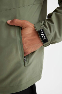 Водоотталкивающее пальто стандартной посадки DeFactoFit с капюшоном  фото 8