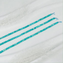 Бусины для украшений из Амазонита (62 бусины) 39 см