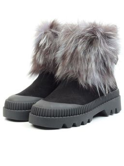 04-M20-5045 Ботинки зимние женские (натуральная замша, натуральный мех)