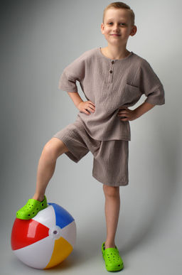 Костюм для мальчика из муслина Happyfox - Happy fox фото 9