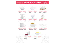 Набор тарелок 2 пр. 20,5*20,5*1,5 см Белые розы - Elan gallery фото 3