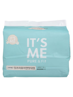 Its Me Pure & Fit Прокладки женские гигиенические с крылышками, 5 капель Its Me Pure & Fit pads large 10p