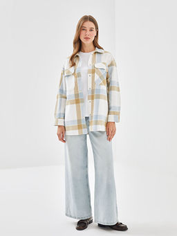 Ekose Oversize Kad?n G?mlek Tunik